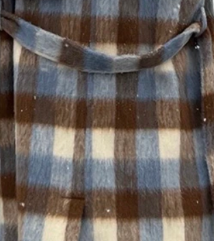 Pre Order:  Plaid Double Breasted Belted Coat