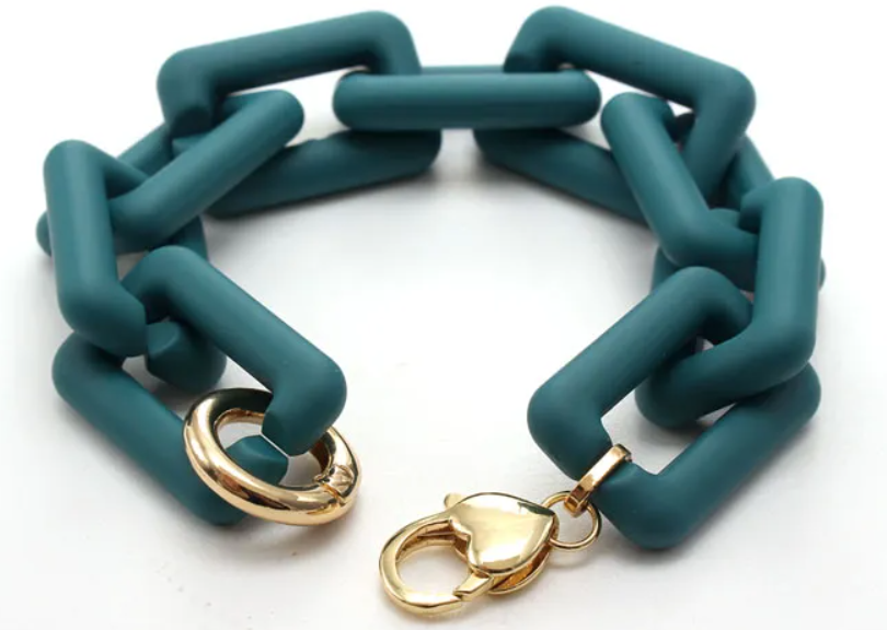 Pre Order:  Matte Chain Resin Bracelet