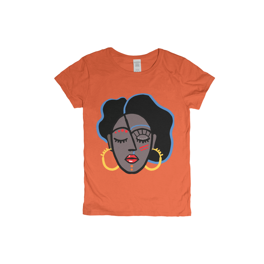 Mocha Afro Red T-Shirt