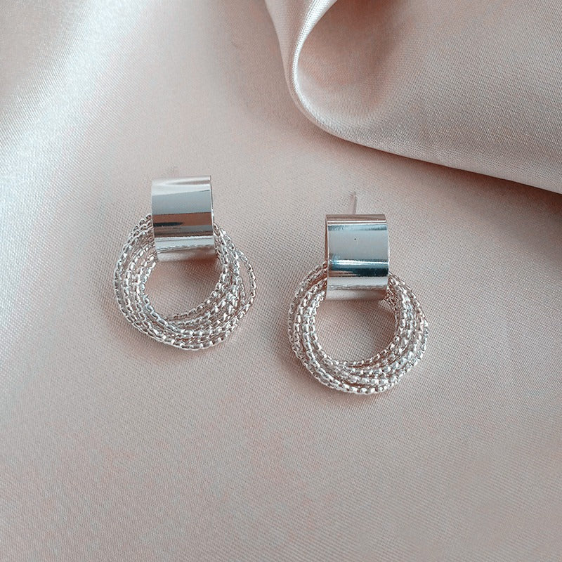 Pre Order:  Elegant Hoop Needle Earrings