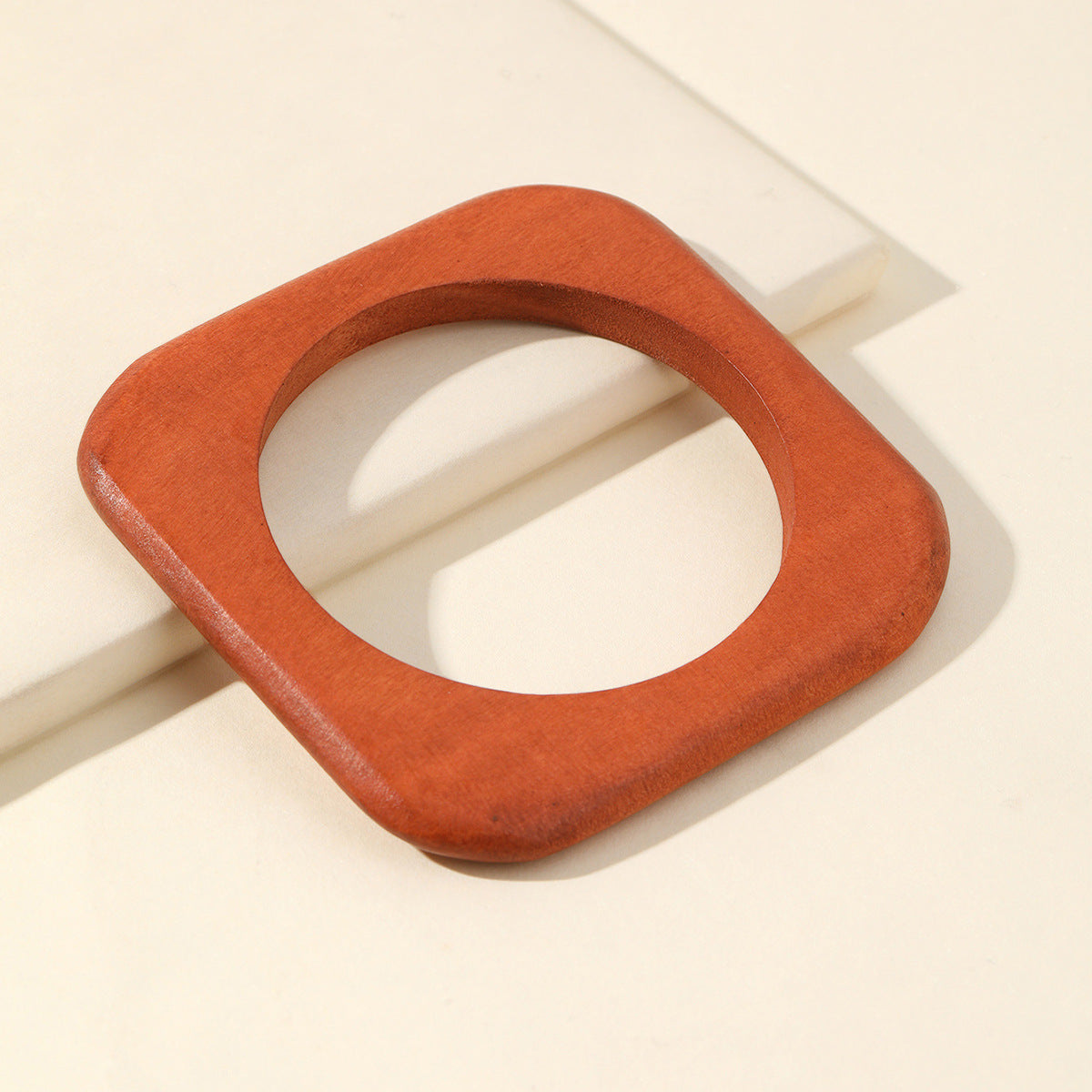 Pre Order:  Rounded Edges Square Wood Bracelet