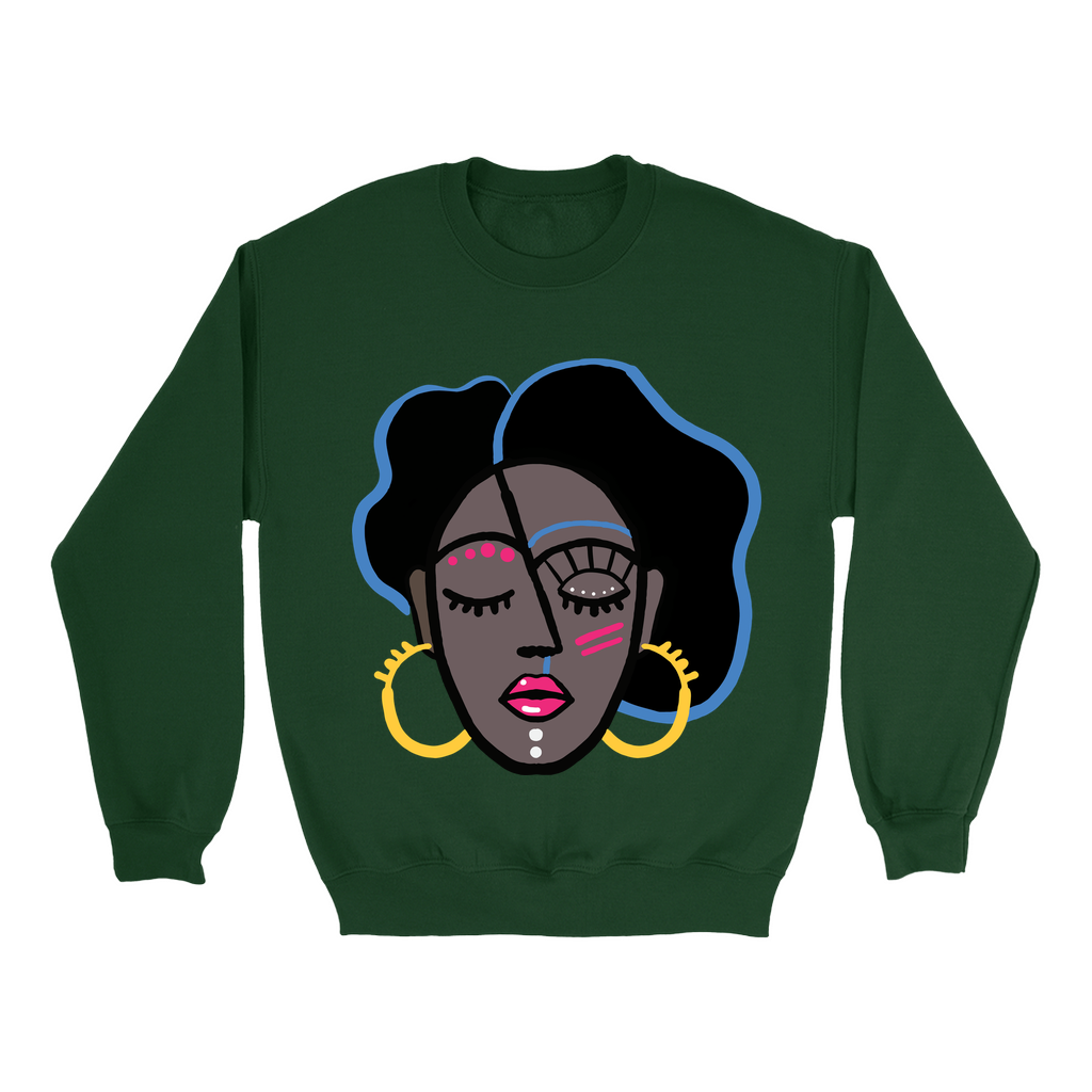 Mocha Afro Pink Sweatshirt