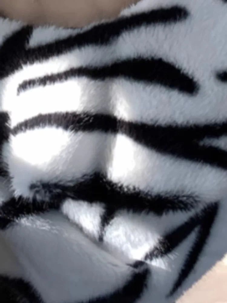 Pre Order:  Zebra Faux Fur Short Coat