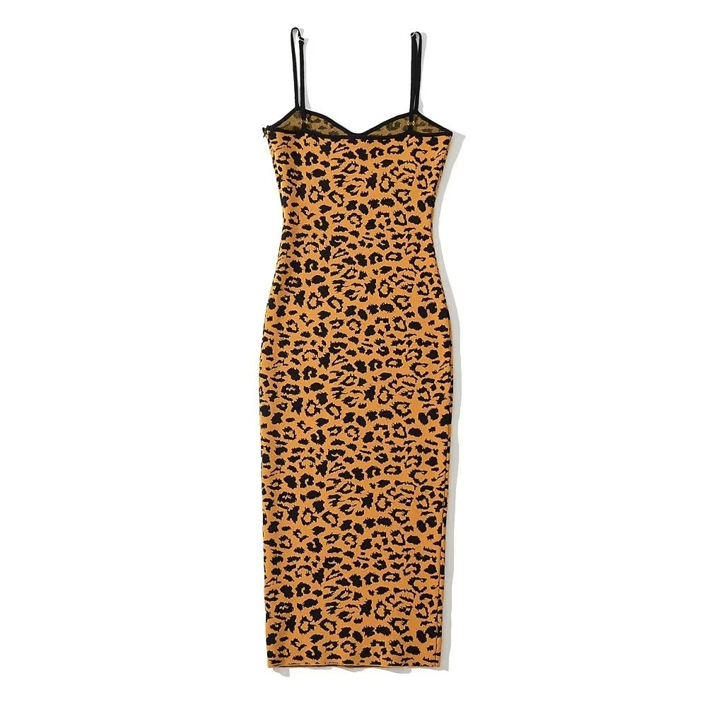 Contoured Leopard Sleeveless Dress