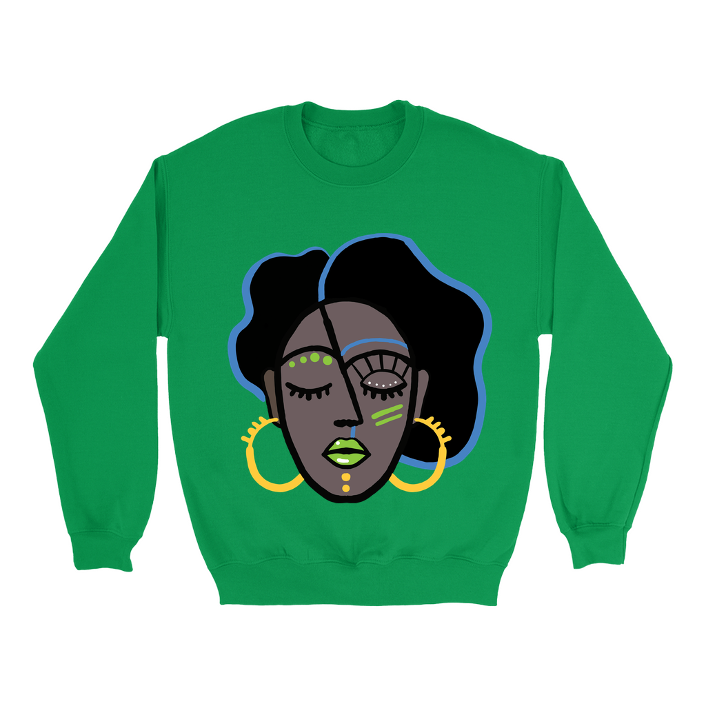 Mocha Afro Green Sweatshirt