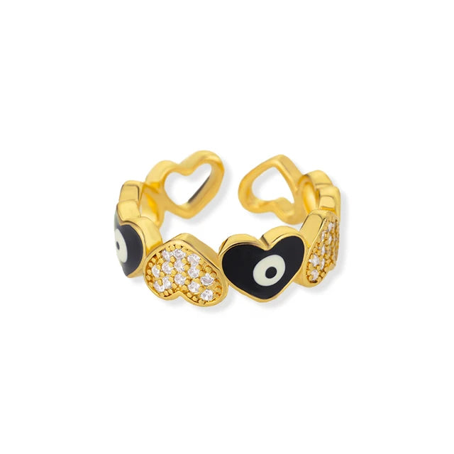 Pre Order:  Hearts Link Open Adjustable Rings