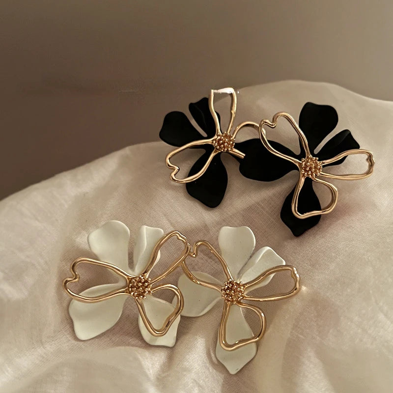 Pre Order:  Two-Layer Petal Stud Earrings