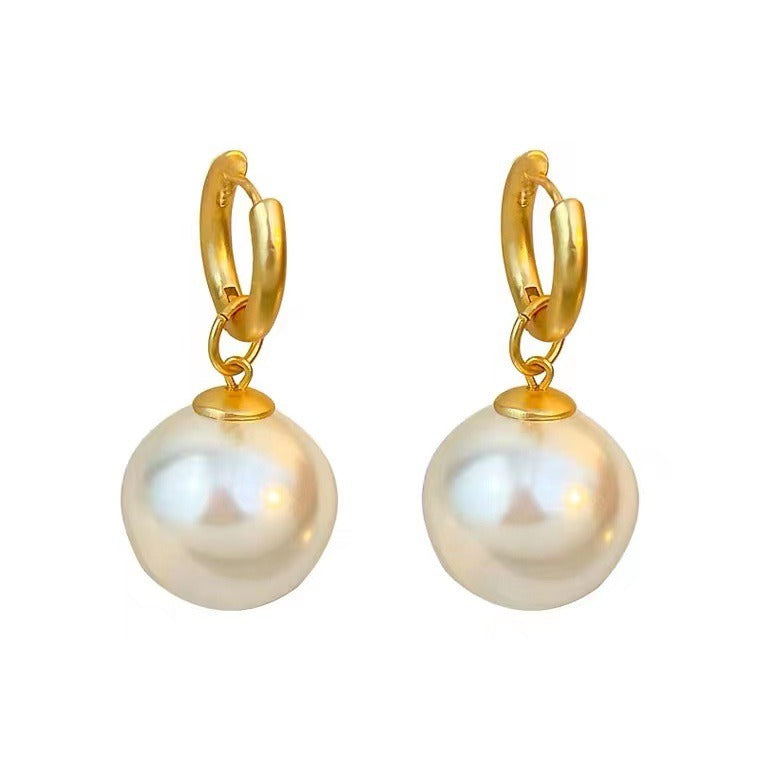 Pre Order: Donut Pearl Drop Earrings