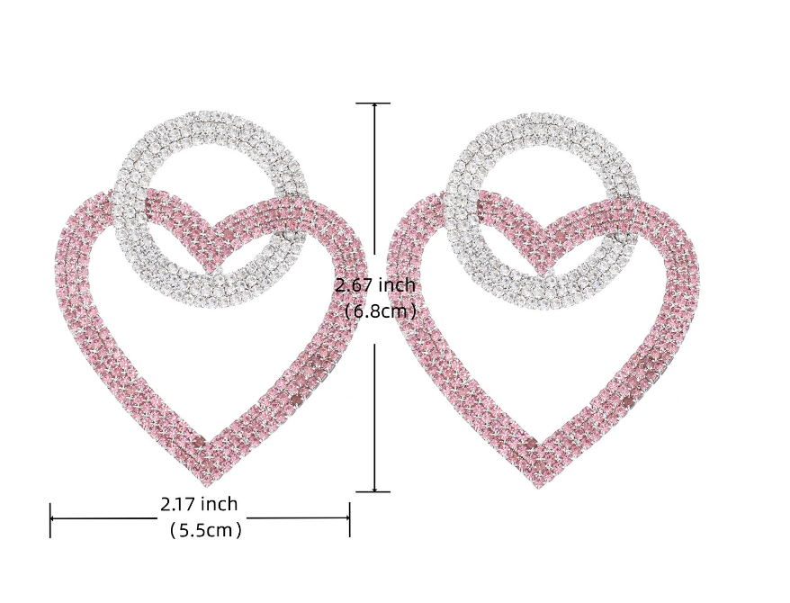 Pre Order:  Circle-of-Love Rhinestone Earrings