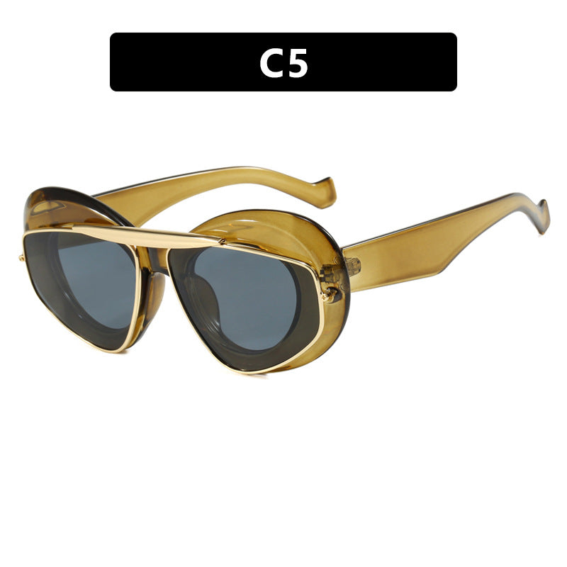 Pre Order:  Chunky Wing Aviator Cat Eye Sunglasses