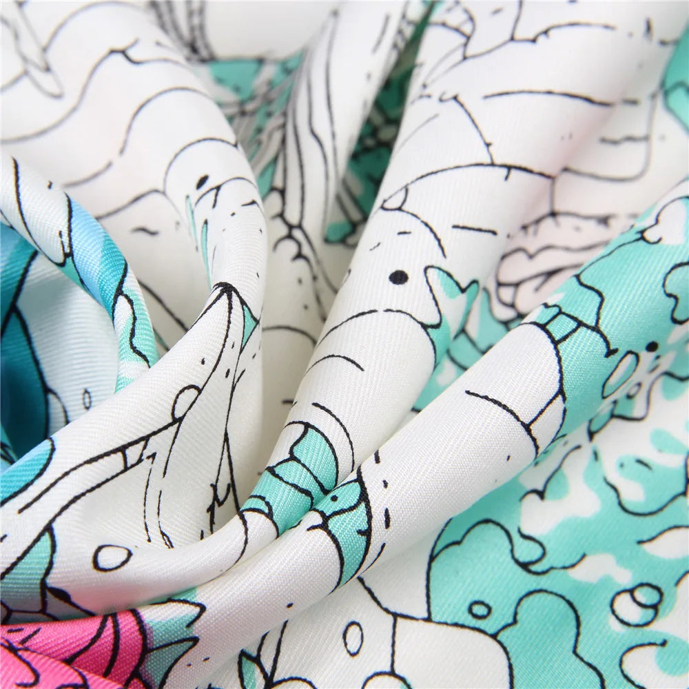 Under The Sea Silk Scarf