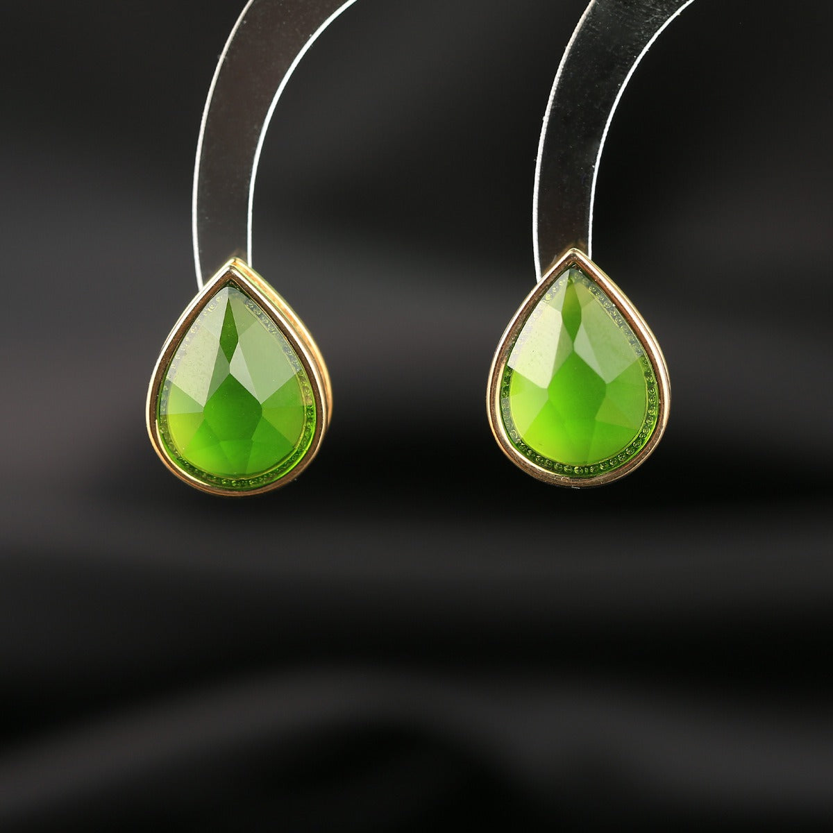 Pre Order:  Micro Inlaid Water Droplet Zircon Earrings