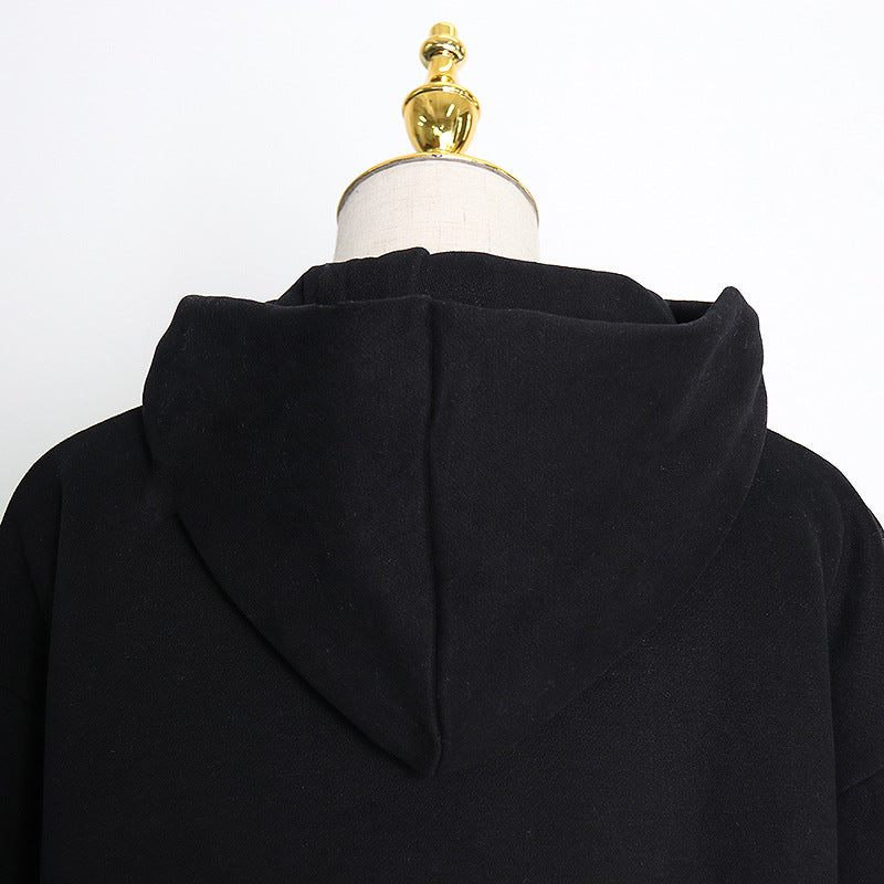 Pre Order:  Hooded Zipper Spliced Pocket Sweatshirt