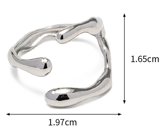 Pre Order:  Irregular Stainless Steel Adjustable Ring