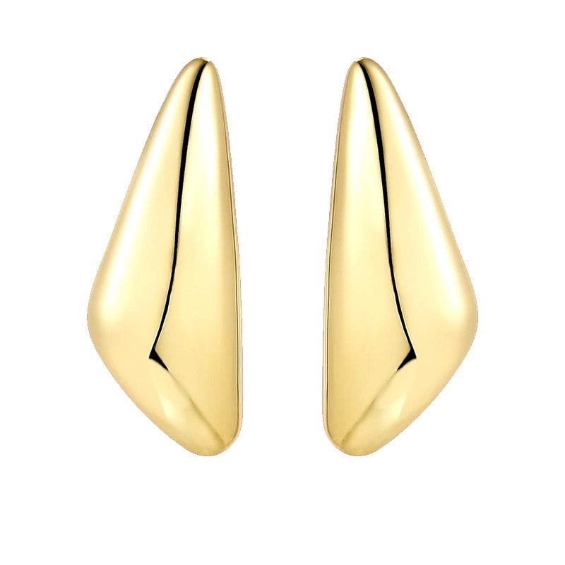 Pre Order:  Light Sensitive Surface Melon Seed Alloy Earrings