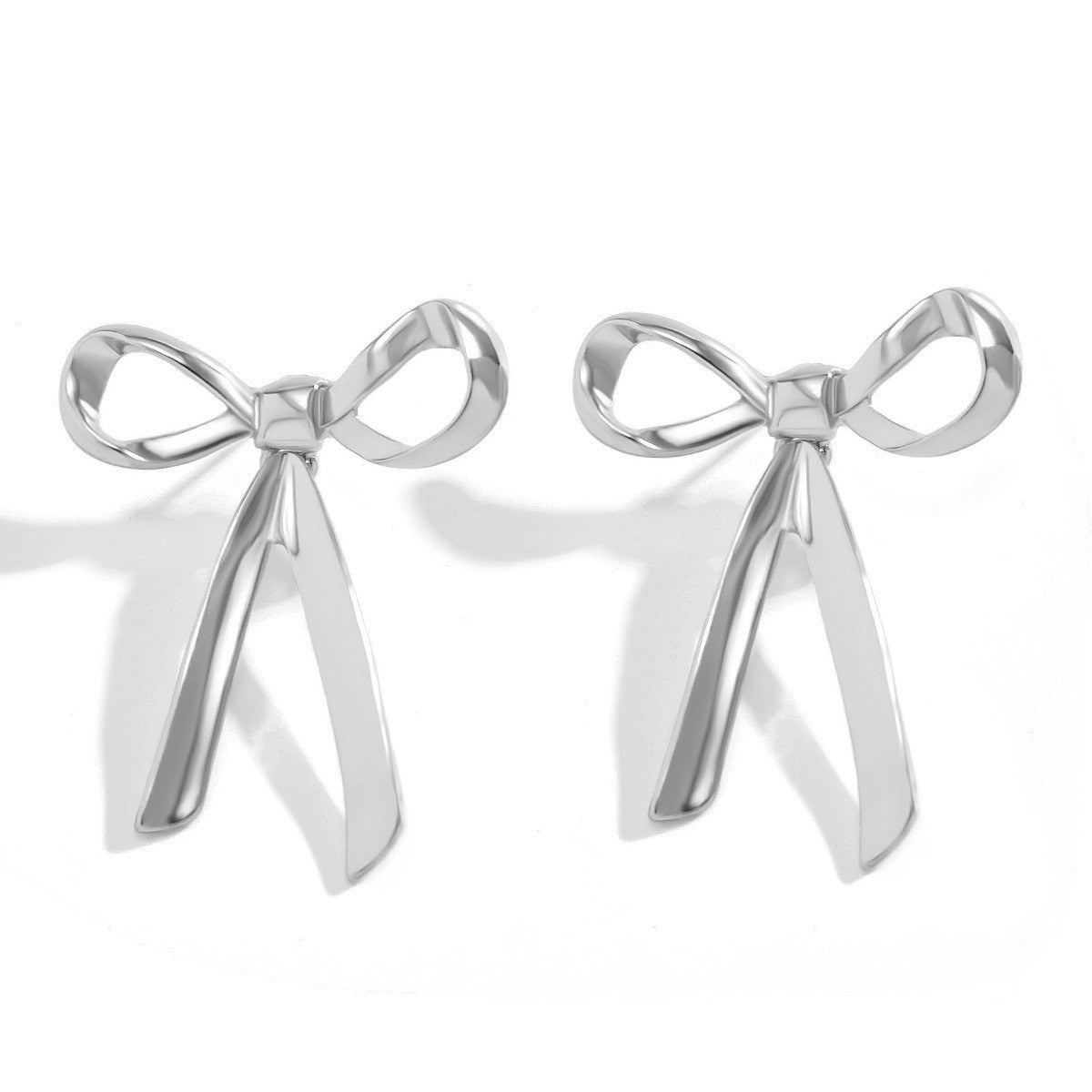 Pre Order: Bow Metal Stud Earrings