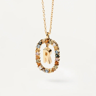 Pre Order:  Letter Pendant Collarbone Necklace