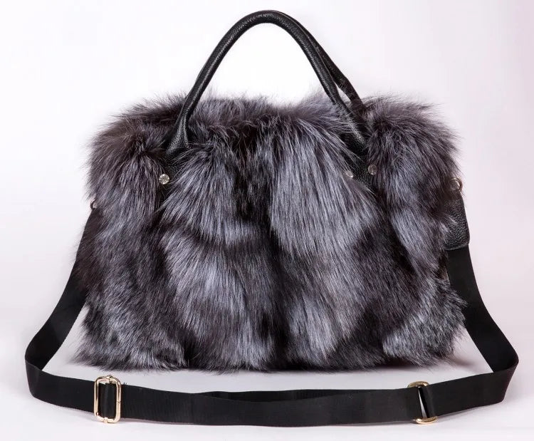 Pre Order:  Genuine Fur Leather Bag