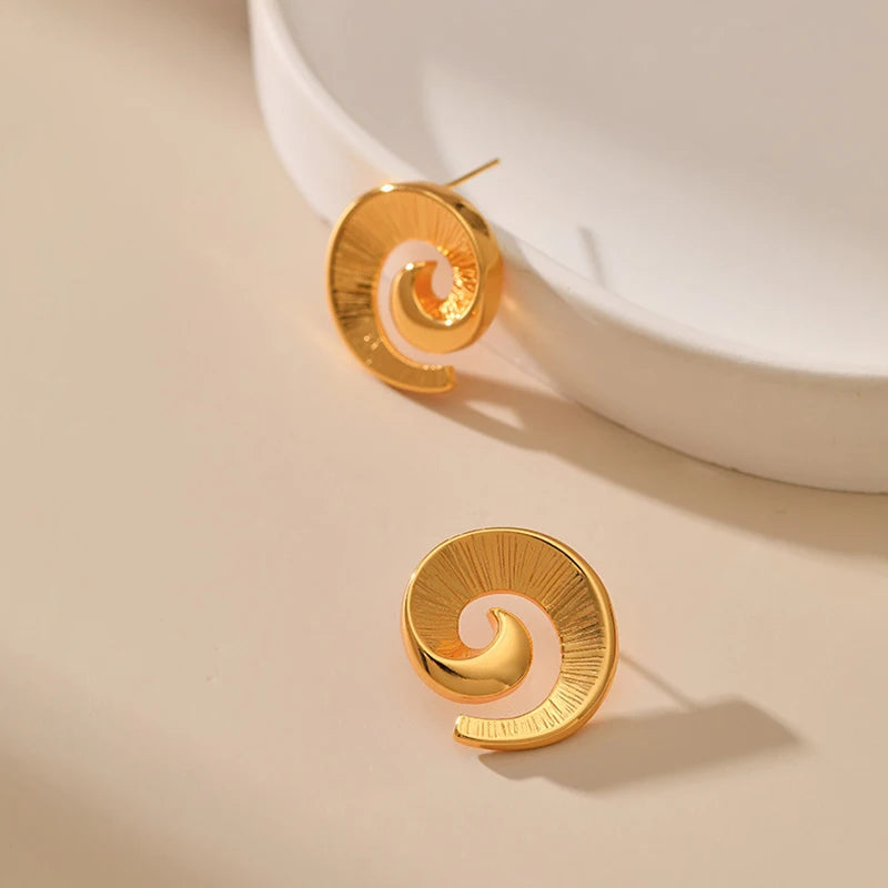 Pre Order:  Minimalist Vortex High-End Stud Earrings