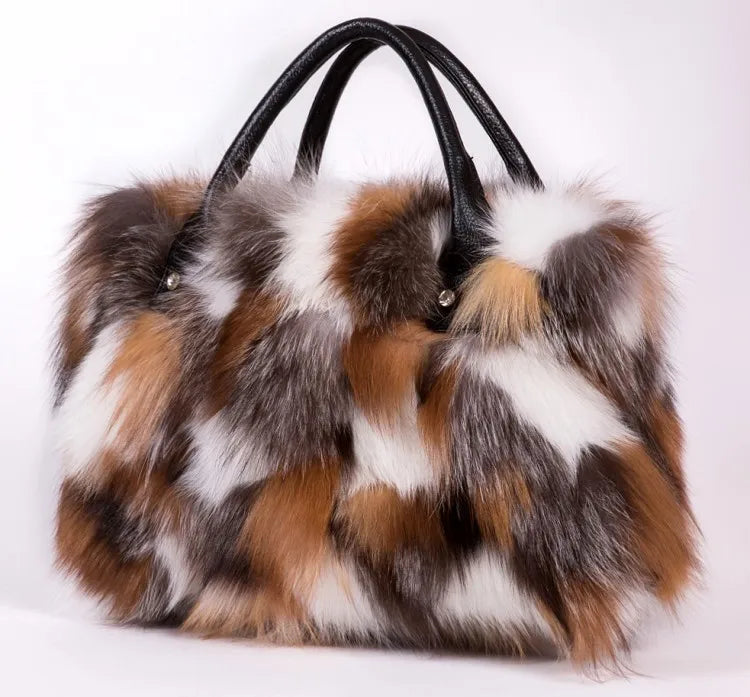 Pre Order:  Genuine Fur Leather Bag