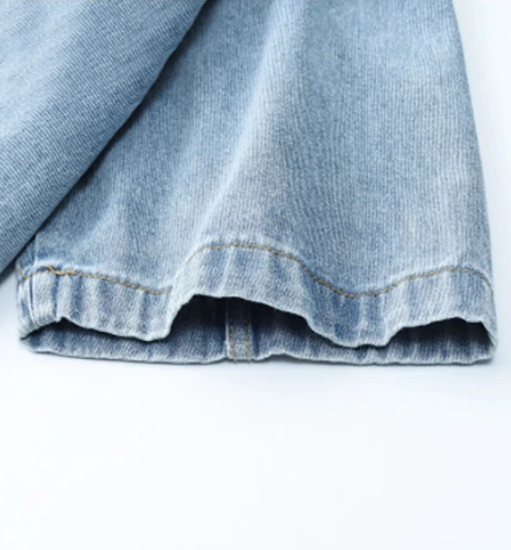 Pre Order:  Half Sleeves Loose Denim Jacket