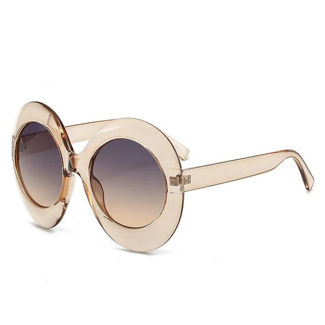 Pre Order: Retro Large Frame Oval Sunglasses