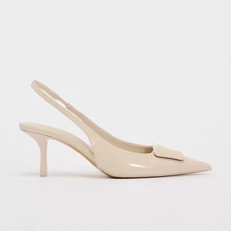 Pre Order:  Pointed Toe Slingback Stiletto Pumps