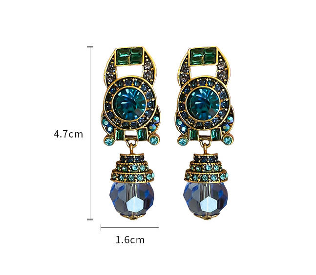 Pre Order:  Azure Dangling Clip Earrings