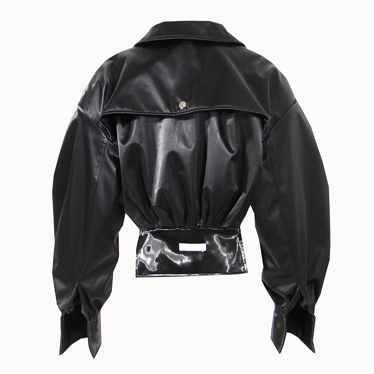 Pre Order:  High Waist Cinched Motorcycle Jacket