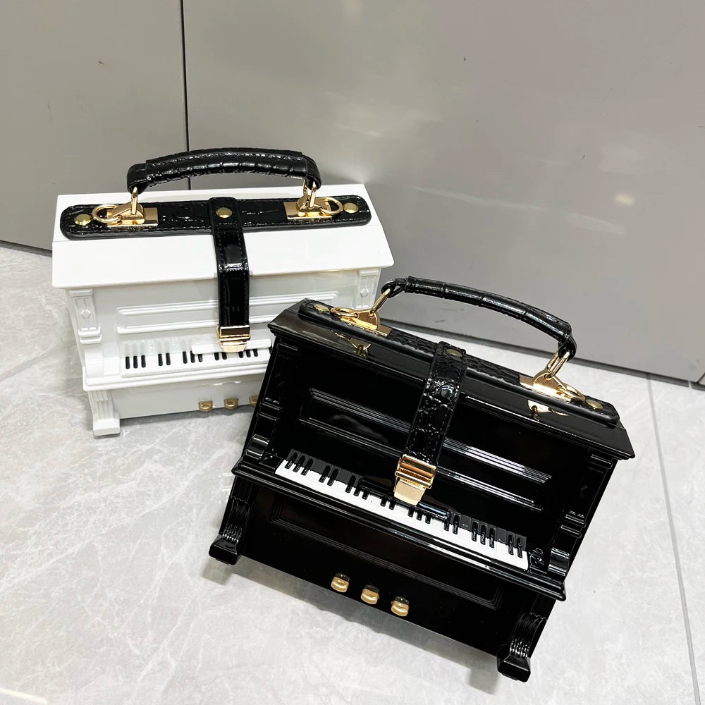 Pre Order:  Piano Top Handle Handbag