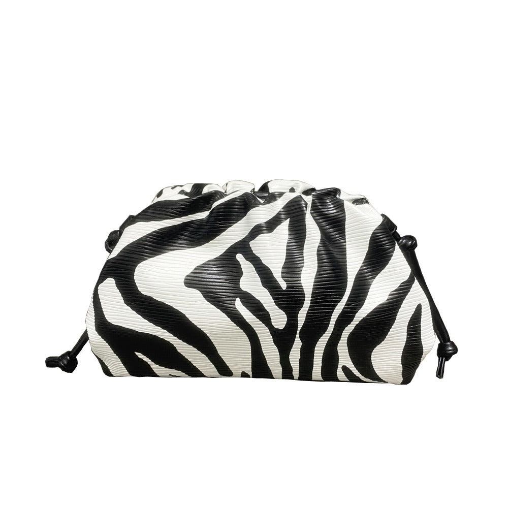 Pre Order:  Zebra Pattern Single Shoulder Crossbody Cloud Bag