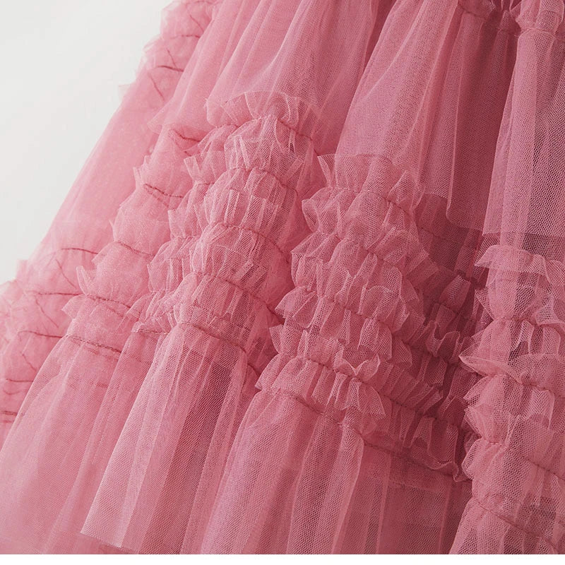 Pre Order:  3 Layers Tiered Tulle Skirt