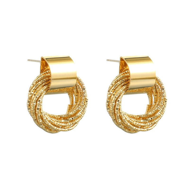 Pre Order:  Elegant Hoop Needle Earrings