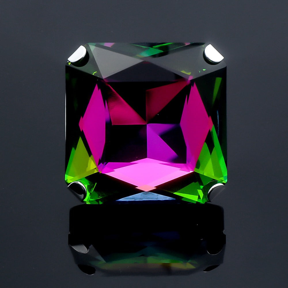 Pre Order:  Oversized Square Gem Ring