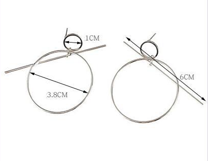 Pre Order:  Geometric Double Circle Earrings