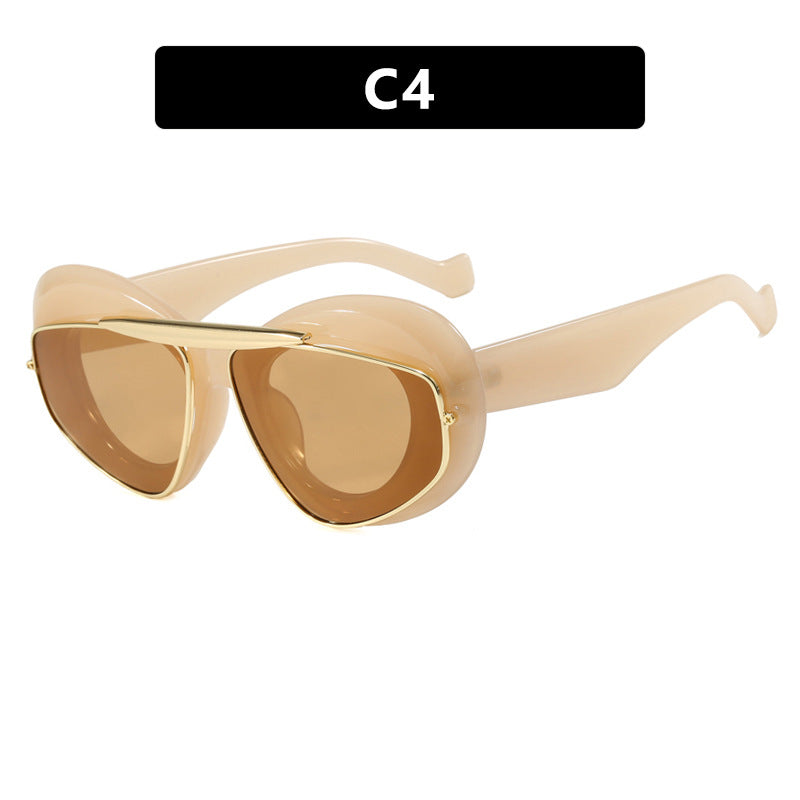 Pre Order:  Chunky Wing Aviator Cat Eye Sunglasses