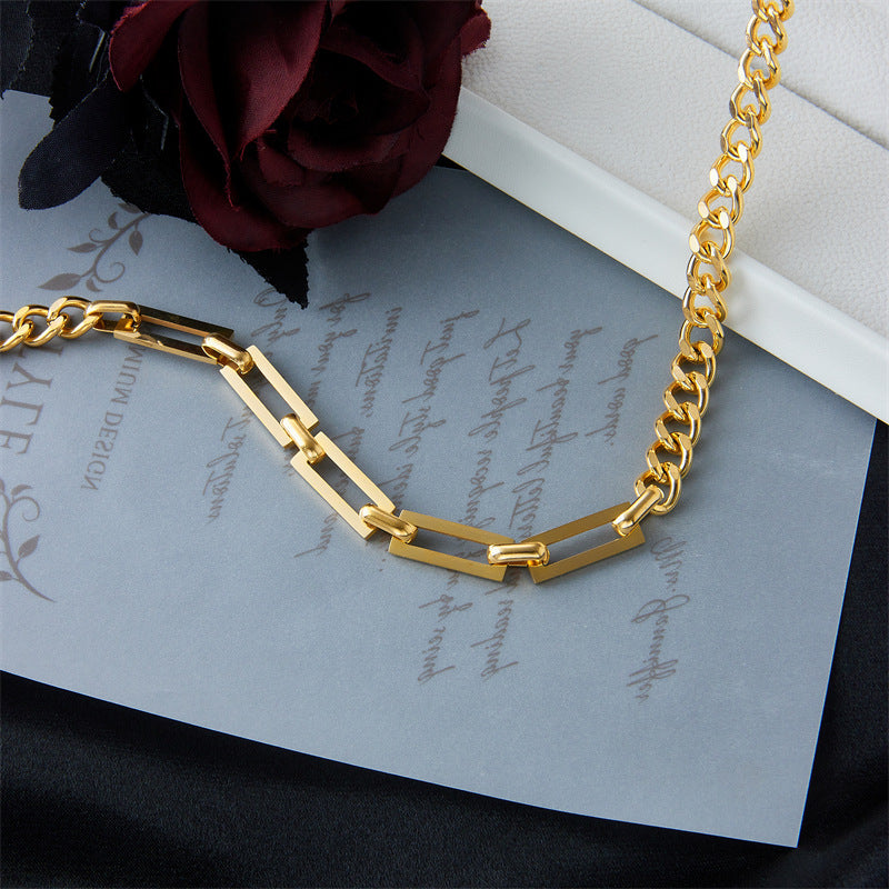 Pre Order:  Link Curb Combination Necklace