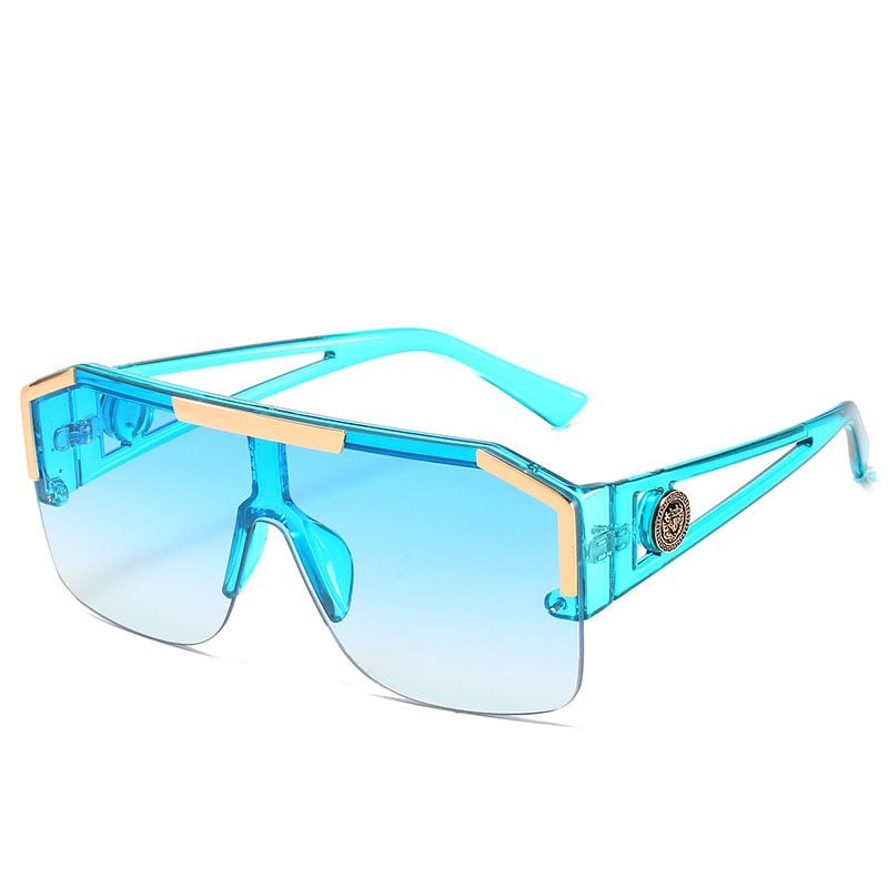 Pre Order:  Oversized Square Semi-Rimless Sunglasses