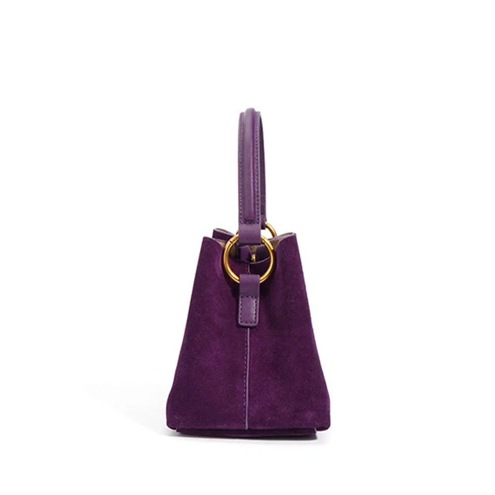 Pre Order:  Matte Faux Suede Mini Handbag