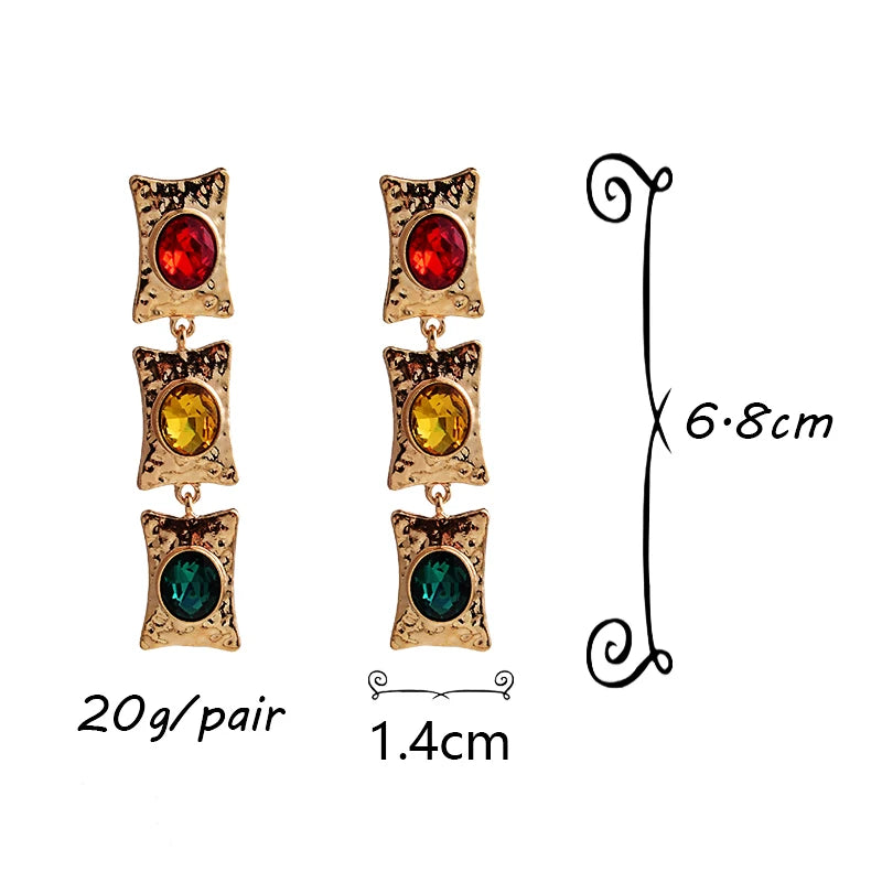 Pre Order:  Traffic Light Drop Earrings