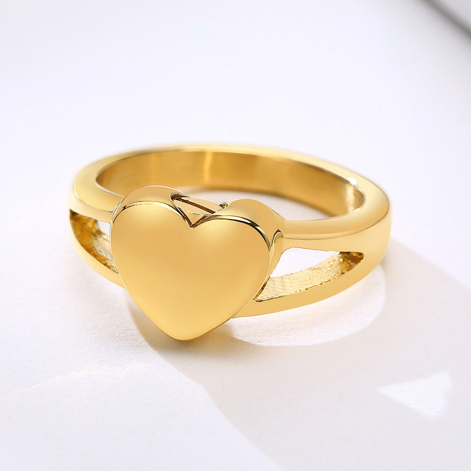 Pre Order:  Titanium Steel Heart-Shaped Urn Casting Ring