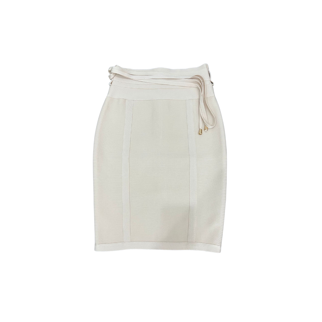 Pre Order:  Sexy Solid Bandage Mini Skirt