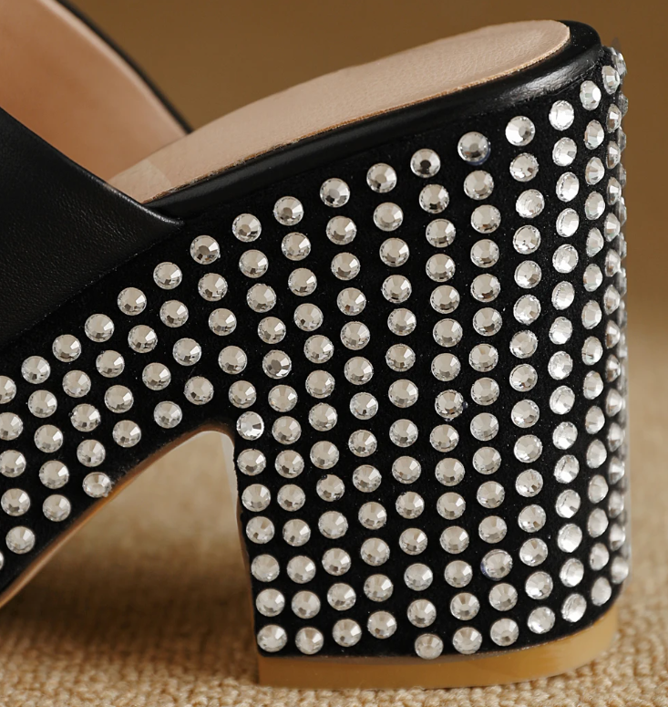 Pre Order:  Metal Studs Waterproof Platform Sandals