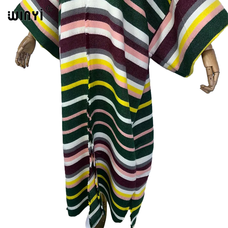 Pre Order:  Cozy Striped Maxi Cardigan - WINI