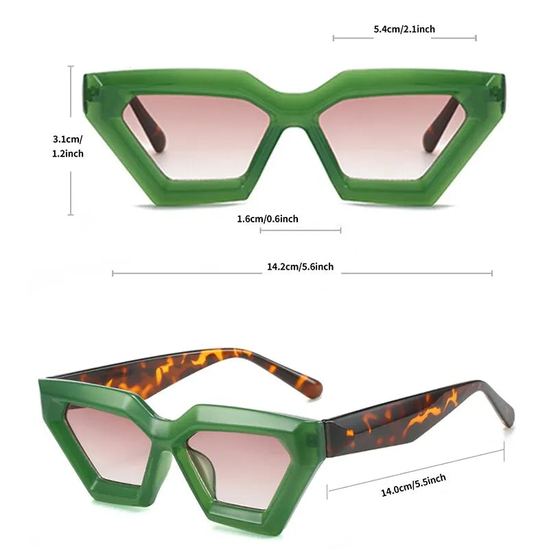 Pre Order:  Geometric Thick Frame Sunglasses