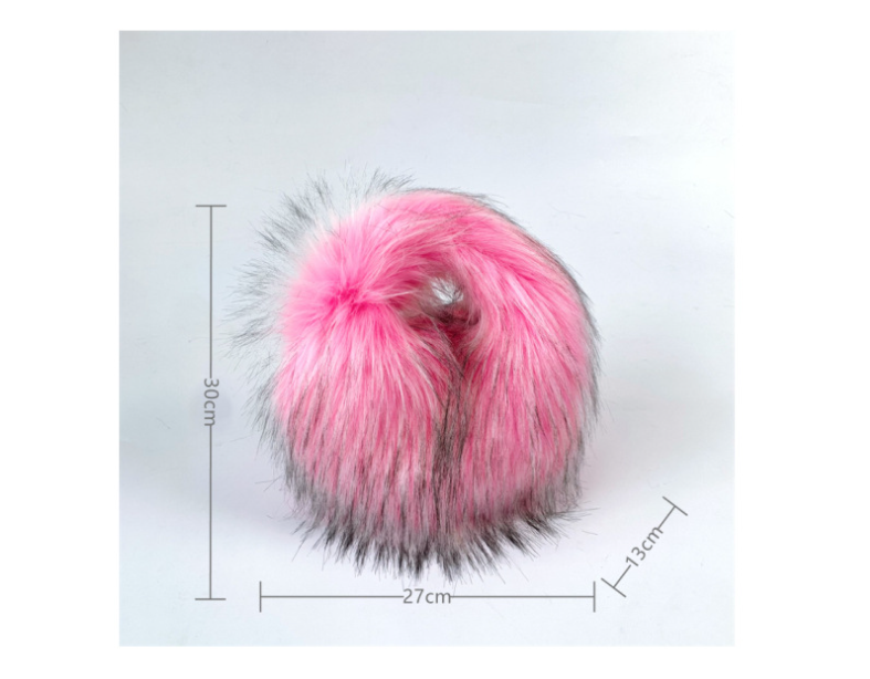 Pre Order:  Fluffy Faux Fur Round Handbag