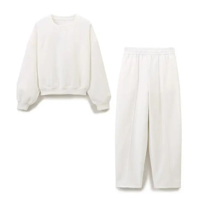 Pre Order: Long Sleeve Cotton Sweater + Pants Set