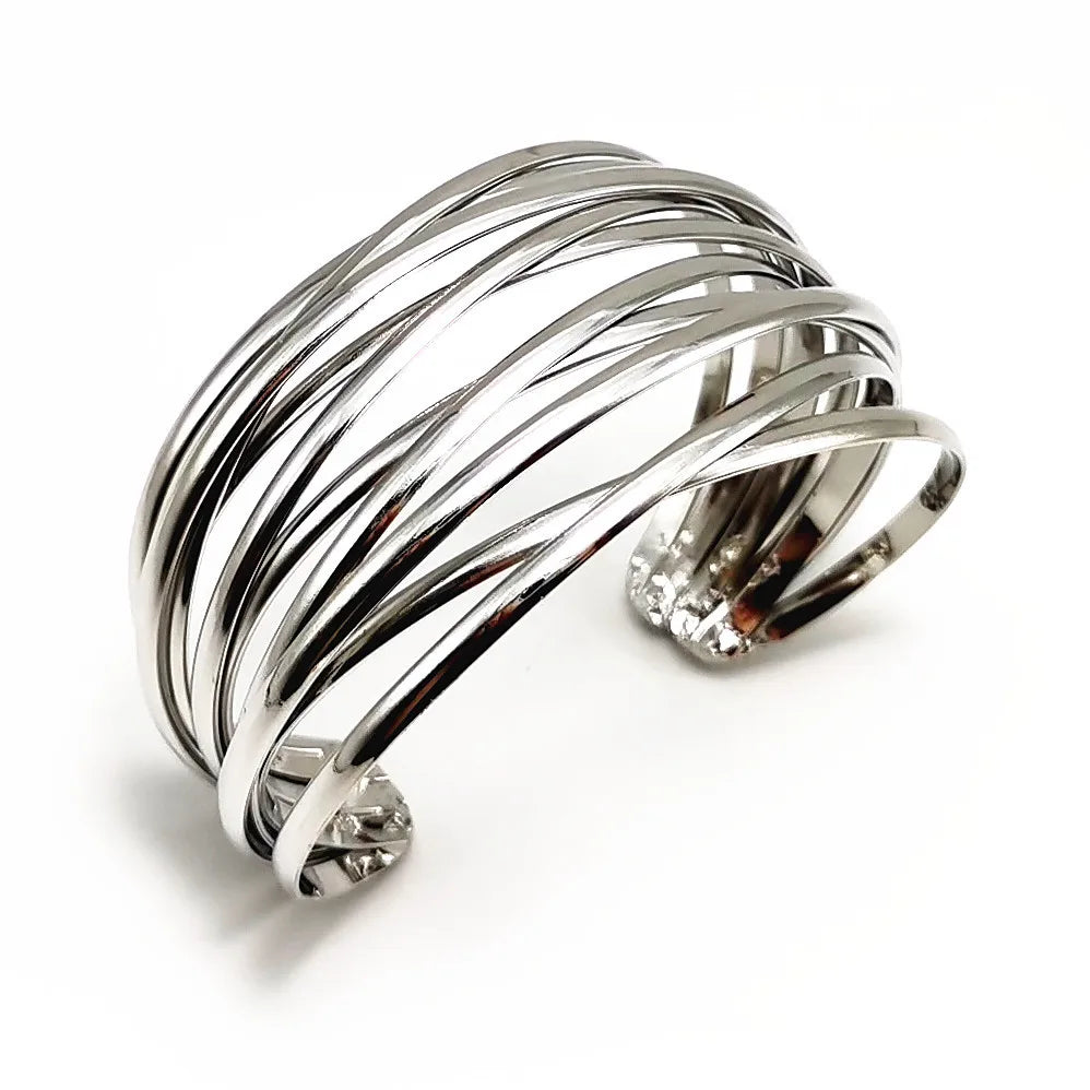 Pre Order:  Stacked Thin Cuff Bracelet