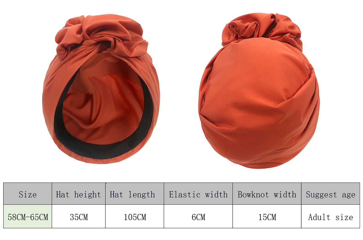 Pre Order:  Retro Solid Multi-Strap Turban