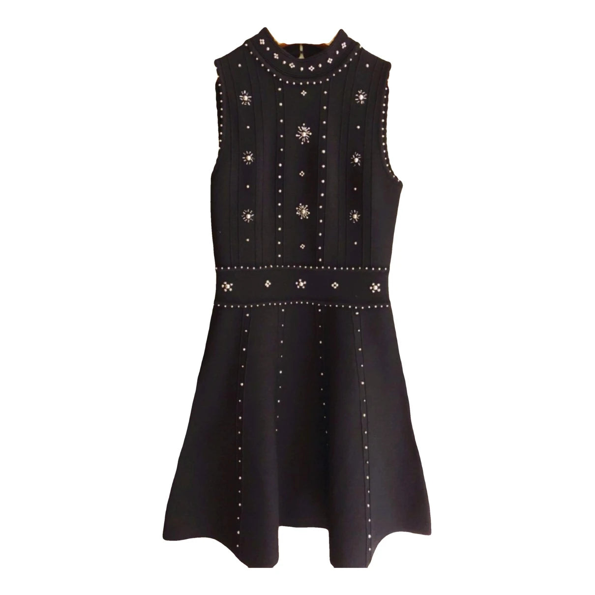 Pre Order:  Black Beaded Backless Knit Dress